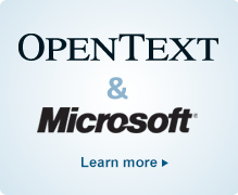 OpenText and Microsoft - Learn more
