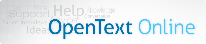 OpenText Online Banner